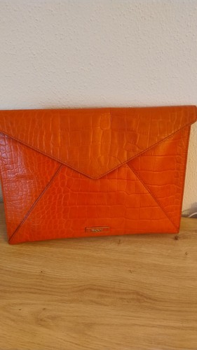 Dkny leder clutch bag rot - dkny,