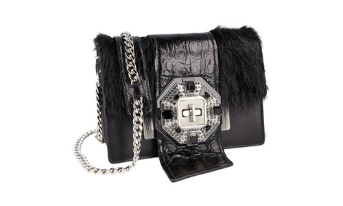 Prada leather jewels ribbon - leather,