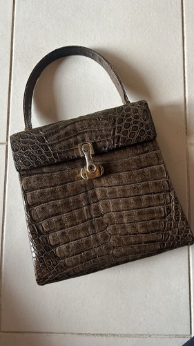 Kroko handtasche 60er - kroko-, ca.