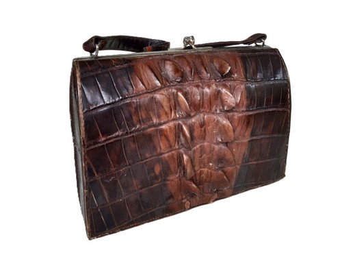 Vintage croc bag purse - vintage,