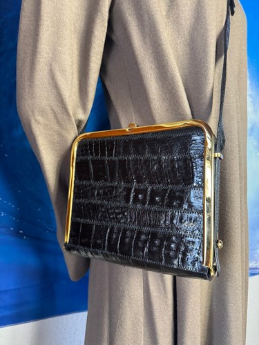 Irv shoulder bag - crocodile,