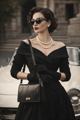 50s 60s bag snakeskin - 50s,