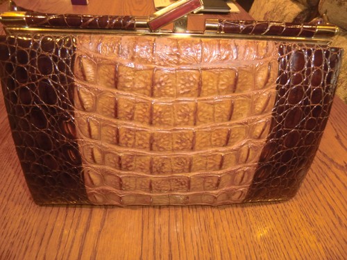 Kroko handtasche vintage - handtasche,