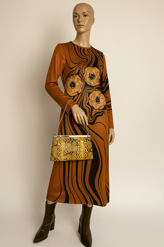 Vintage fiorenza snakeskin bag - vintage,