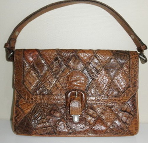 Wild crocodile leather bag irv - leather,