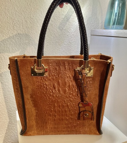 Handtasche echtes wildleder - handtasche,