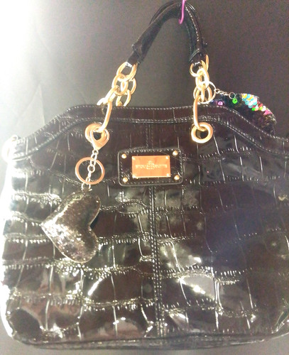 Schwarze handtasche lack - schwarze,