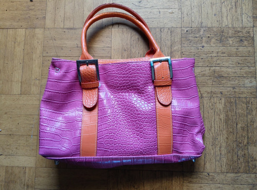 Handtasche pink orange - handtasche,, ,
