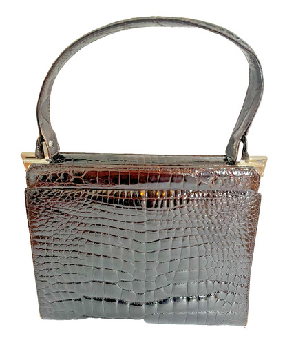 Handbag vintage 70s dark - vintage,