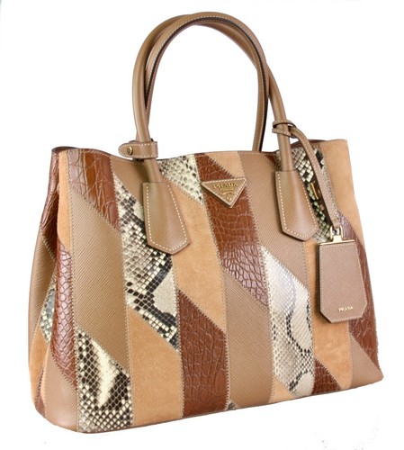 Prada croc snake double - , bag