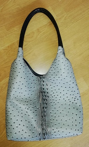 Handbag grey croc effect - handbag,,