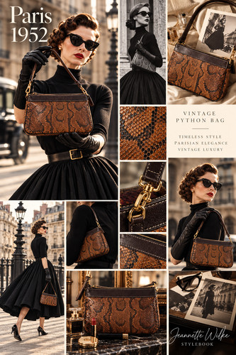 Snakeskin shoulder bag - shoulder,