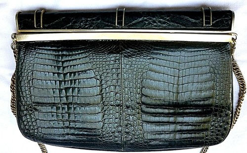 Handbag black croc bag 16 - bag, x